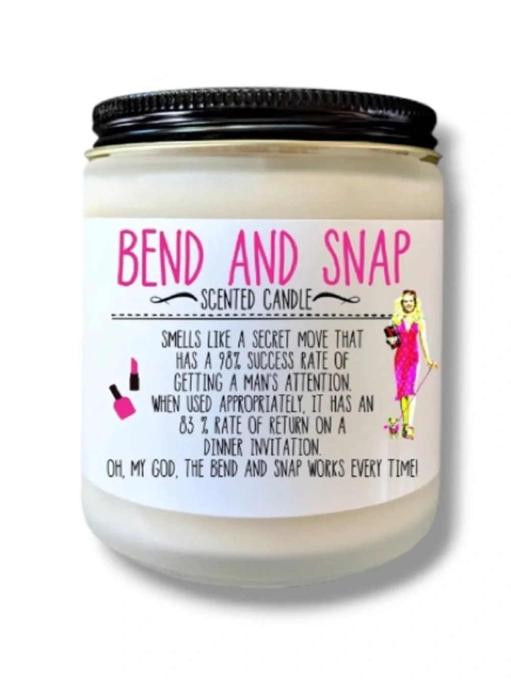 Legally Blonde Bend & Snap Scented Candle Reese Witherspoon Movie